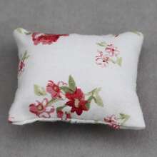 Mini Throw Pillow, Dollhouse Miniature Home Decor Sofa Bedroom Scene Cushion Prop Model Accessory, 1:12 Dollhouse Accessory Throw Pillow Doll Model Accessory, DIY Fabric Sofa Throw Pillow Photography Prop Decoration - Multicolor - View 9