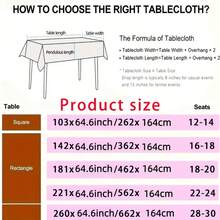 1pc Large Size Light Blue Stretch Tablecloth, Durable Spandex Material For Weddings, Anniversaries, Birthday Parties, Restaurants & Outdoor Dining Decor - Baby Blue - View 10