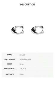Coach Women's Stud Earrings - Silver 369816RHO030 - View 6