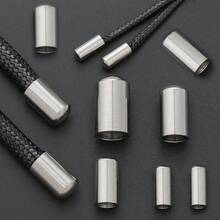15pcs Stainless Steel Rope End Caps Round Head Cap DIY Jewelry Making End Caps Leather Cord Braided Rope End Plugs Multi-Size Options Suitable For DIY Bracelet Necklace Cord End Fixing Buckles Beaded Basic Assembly Accessories Jewelry Connector Rope And Shoe Accessories Materials DIY Jewelry Making Rope End Accessories - Drawstring Hat - View 10