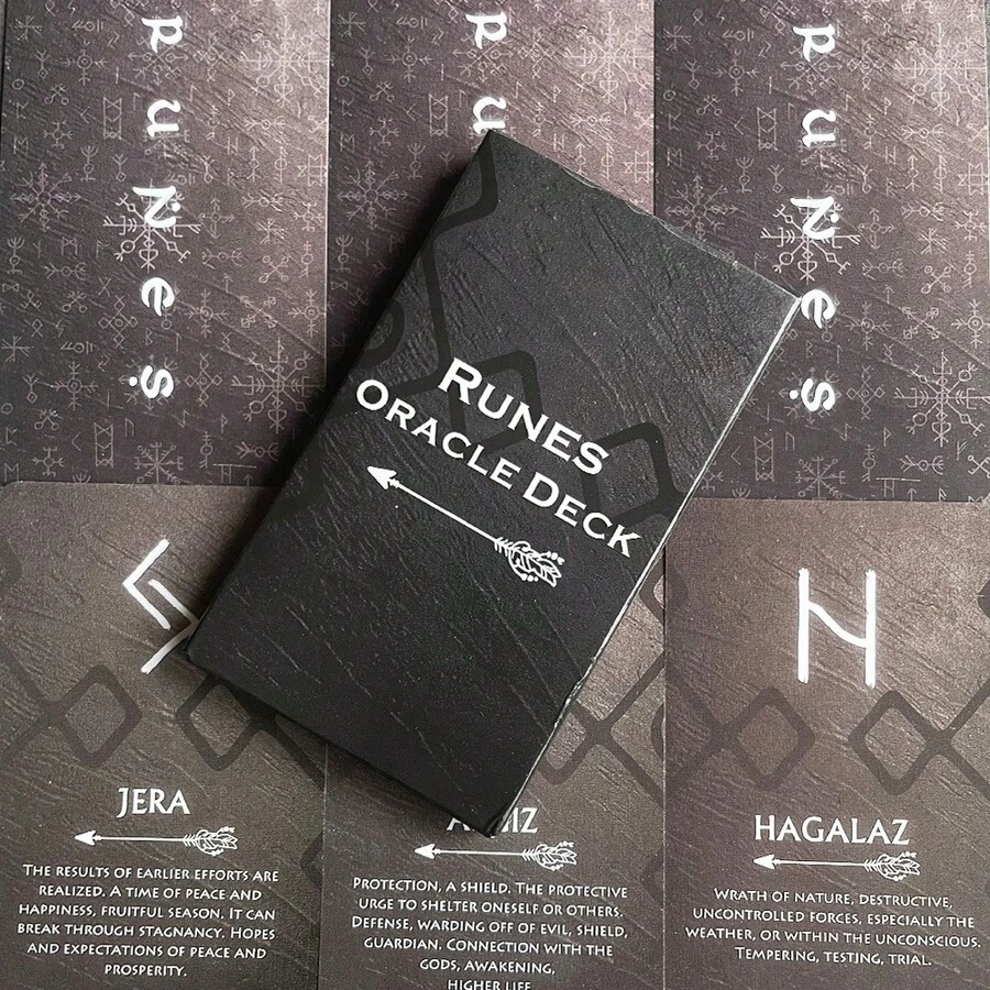 Rune Divination Oracle Card Set - Limited Edition Mystical Card Game, Bringing Insight And Guidance - Rune Divination Oracle - View 1