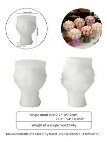 3D鬱金香花束矽膠模具，適用於製作蠟燭、手工皂、樹脂工藝品，可愛鬱金香花束設計，居家裝飾、節日禮物、派對用品與家居裝飾首選 - 鬱金香花束 - 查看 9