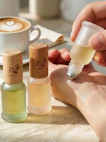 3/1pc 8ml Retro Thick Glass Roller Bottles, Stainless Steel Roller Ball Leakproof Refillable Travel Container For Aromatherapy Oil Fragrance Portable Travel Gift For Women Men - Multicolor - View 2