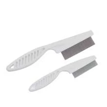2pcs Pet Facial Comb Set (White PP Material) Fine Teeth Efficient Cleaning: PP Material Fine Teeth Design (Rounded Tips To Avoid Scratching Pet's Delicate Facial Skin, Deeply Combing Hair Roots), Precisely Removing Lice, Loose Hair And Fine Dirt, More Suitable For Small Facial Areas Than Regular Combs Washable And Easy To Maintain: Directly Wash With Water After Use To Clean, Avoiding Dirt Residue And Growth Suitable For Long Hair - Multicolor - View 9