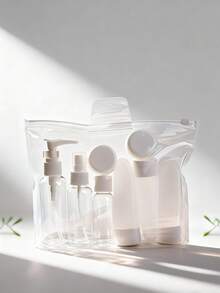 Travel Toiletry Set, Includes Spray Bottle, Lotion Bottle, Shampoo Bottle, Shower Gel Bottle And Portable Cosmetic Empty Liquid Containers - Multicolor - View 8