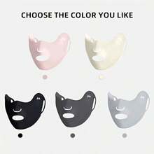 1pc Moiran Summer Ice Silk Face Mask, Comfortable Material Non-Irritating To Skin, Fits Face Contour Closely, Balances Protection And Aesthetics, Unisex, Suitable For Running, Cycling, Hiking And Other High-Intensity Outdoor Activities, Sun Protection While Ensuring Breathability, Women's Face Mask/Breathable Face Mask/Breathable Mask - Conventional - View 3