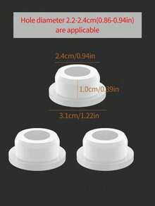 1/3/8pcs Plastic Sink Hole Overflow Cover For Kitchen & Bathroom, Basinim Bathtub Drain Stopper, Circular Basin Overflow Ring (Suitable For Aperture 22-24mm), Mother's Day, Father's Day Home Bathroom Decor Fall Decor Back To School - Multicolor - View 3