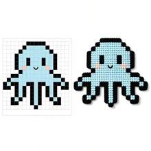[DIY Pixel Bead Crochet Kit]Pixel Octopus Crochet Kit, Suitable For Beginners Adult Handmade Semi-Finished Product Set. Includes Full Set Of Tools (Random Color Accessories) And English Guide. No Bead Template Needed. Crochet To Get Pixel Style, Can Make Keychains, Pendants - DIY Crochet Kit - View 7
