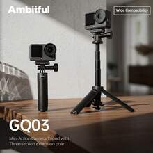 Ambitful GQ03 One-Touch Foldable Mini Tripod With IA02 & DA02 Magnetic Quick Release Mount Kit, Compatible With D JI Osmo Action 3/4/5 Pro/6/Nano/Osmo 360, Ace Pro/Ace Pro 2 Action Cameras - View 3