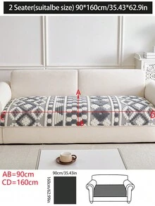 1pc All-Season Universal Sofa Cover, Modern Minimalist Non-Slip Sofa Seat Cushion Cover, Dust-Proof, Dirt-Resistant, Machine Washable, Hand Washable, Fresh Fashionable Soft Non-Fading Non-Shedding Sofa Cover Cloth, Bedroom Decor, Pet-Friendly Protective Cover, Adjustable Corner Sofa Cover Suitable For Bedroom, Office, Living Room, Combination Furniture, L-Shaped Sofa And 1234-Seater Sofa - Grey - View 17