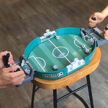 迷你兒童桌面足球機，支援 2 人對戰，趣味親子互動遊戲，鍛鍊手眼協調與反應能力，居家休閒與派對玩樂的教育性桌面玩具 - 彩色 - 查看 5
