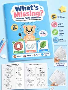 Children's Fun Find & Match Missing Matching Workbook, Early Education Cognitive Matching Coloring Book, Back To School Learning Support Material, Teacher Classroom Reward Notebook - Find the Missing Color - View 13