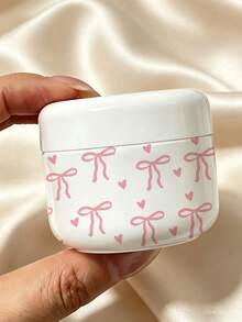 白色蝴蝶結旅行分裝瓶，適用於乳霜、乳液及其他護膚產品，可重複使用，適合存放卸妝產品、泥膜、身體乳液、護手霜等，海灘、夏季、郵輪及各種旅行必備，也適合送給朋友、家人、好朋友或同學的禮物 - 彩色 - 查看 3