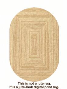 Chilai Home Boho Style Digital Printed Rug, Modern Patterned Rug For Living Room & Bedroom, Made In Turkey 80x200 Cm, 80x300 Cm, 100x200 Cm, 120x180 Cm - Buff Yellow - View 2