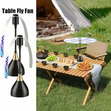 2pcs/4pcs Desktop Fly Swatter, Soft Paddle, Efficient Fly Repellent, Retractable, Foldable, Portable Electric Fly Swatter, Suitable For Picnic And BBQ, Ensure Food Cleanliness (Battery Not Included) - Multicolor - View 2