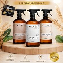 Água Perfumada 500ml p/ Lençóis, Roupas e Tecidos + Borrifador Aromatizador de ambiente - Flor de cerejeira - Visão 1