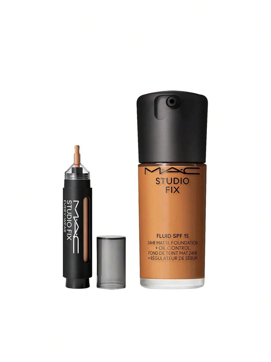 【組合裝】Mac Studio Fix Every-Wear 全臉修飾筆 NC40 12ml + Studio Fix Fluid SPF 15 粉底液 C8 30ml - NC40+C8 - 查看 1