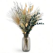 1 Bouquet Boho Artificial Pampas Reed Grass Bouquets, Artificial Floral Vase Fillers For Table Centerpieces, Wedding Home DIY Decor - Green - View 5