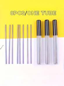 5/10pcs Random Color 2B Mechanical Pencil 2.0mm Thick Refillable Press-Type Pencil For Continuous Writing, Replaceable, Back To School - Multicolor - View 2