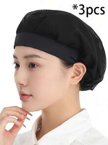 3pcs/1pc Topi Koki Pria/Wanita, Topi Koki Masak yang Dapat Diatur, Penutup Rambut Kering Kamar Mandi, Topi Koki Masak Dapur yang Dapat Digunakan Kembali - Dapat Digunakan Kembali & Dapat Dicuci - MultiWarna - View 13