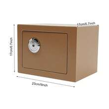 YUNRUX Small Cash Box With Deposit Slot, Money Safe, Cash Safe For Cabinets, Security For Home And Office - C - 查看 2