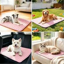 1pc Water-Filled Pet Ice Cooling Mat Summer Pet Cooling Pad Dog Water Mat Pet Bed Pad Dog Cage Mat Cat Cooling Mat Pet Sleeping Pad Suitable For Small And Medium Dogs And Cats For Summer Sleeping And Resting, Contains Dry Ice Powder For Enhanced Cooling Effect, Multiple Colors Available (Machine Washable) Dog Bed/Puppy Keep/Cat Bed/Dog Stuff - Multicolor - View 12