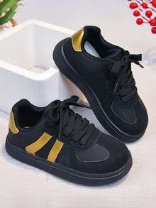 New Unisex Kids Family Matching Sports Casual Sneakers, Fashionable Versatile Shoes - Black - View 4