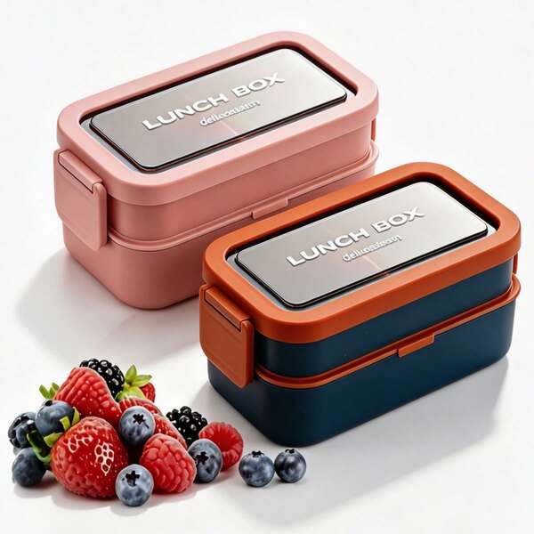 1 Stück unterteilte Bento-Box zum Schulanfang, japanischer Stil, frischehaltende Lunchbox für Büroangestellte und Schüler
