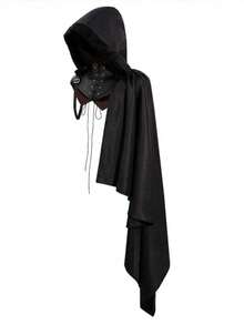 1pc Ball Of Death Costume, Cape, Medieval Hooded Cloak, Wizard Robe – For Role-Playing At Parties - Multicolor - View 1