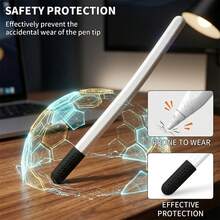 6Pcs Universal Stylus Pen Caps, Soft Silicone Replacement Cover Compatible With Apple Pencil 1 & 2 Gen, High Compatibility Protective Cap For Most Brand Active Stylus Pens - Multicolor - View 3
