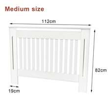 White Radiator Cover - Tall Modern Chelsea Design Vertical Slat Cabinet Radiator Shelve For Living Room/Bedroom/Kitchen - White - View 12