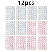 12pcs Silicone Suction Cup Phone Grip Stickers, Stable Adhesion, Suitable For Bathroom, Makeup, Bedside, Driving Navigation, Compatible With IPhone, Android Phones, Practical Gift For Friends - Multicolor - View 24