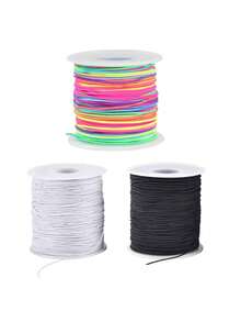 Bracelet String 1/2/3Pcs 164Feet Elastic String For Bracelet DIY Crafts, 1mm Stretchy Cord For Jewelry Making Sewing Necklace Beading - 1mm Elastic Cord - View 13