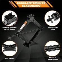 Kit de Gato de Tijera Banna para Coche con Llave de Trinquete y Accesorios - 2.5 Toneladas - 1 - Ver 2