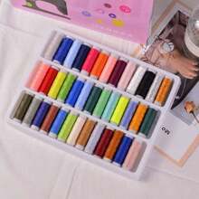 Portable 39-Color Sewing Thread Box For Home Use, Includes Sewing Thread Set, Suitable For Hand Sewing And Repair, Provides Vibrant And Durable Polyester Thread For Sewing Enthusiasts And Beginners | 402 Multi-Function Sewing Thread | Suitable For Hand Sewing, Sewing Machine And DIY Crafts - Premium Sewing Thread - Set A - View 5