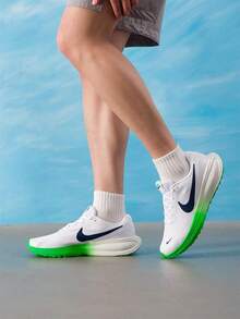 Nike Men's Running Shoes 2026 New White & Green Colorblock Mesh Breathable Running Shoes HJ9198-111 - White/Green - View 5
