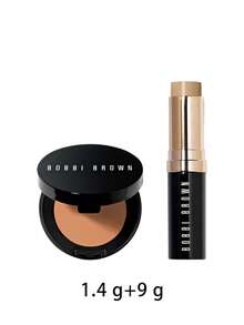 Bobbi Brown [Bundle] Corrector Light To Medium Peach 1.4 G + Skin Foundation Stick Natural(4) 9 G - Light To Medium Peach+Natural - View 2