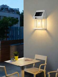 Lampu Dinding LED Tenaga Surya Nirkabel, 300mAh, Lampu Koridor Tahan Air IP65, 3 Mode & Sensor Gerak, Cocok Untuk Pintu Masuk Rumah, Pintu Garasi, Pagar Taman, dan Dekorasi Lanskap - A - View 7