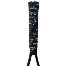 1pc Self-Adhesive Anti-Slip Grip Tape, Suitable For Badminton And Tennis Rackets, Shock-Absorbing Fishing Rod Handle Cover, Artificial Leather Tennis Racket Handle Cover - Black & White (Random Pattern) - Multicolor - View 10