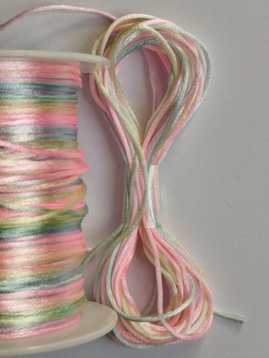 Silk Thread Satin Cord 1mm - 5 Meters Various Colors - Multicolor 61 - View 1