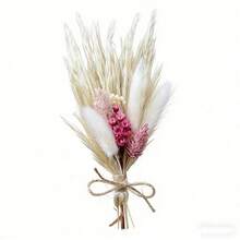 1/2/6/12/20件 人造花 波希米亞風小花束 小瓶花藝插花 桌面裝飾 信箱禮物 - 粉紅白色3 - 查看 8