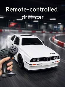 Remote Control Car With LED Lights And Replaceable Drift Tires, RC Car For Hobbyists, Outdoor Toy, Car Game, Boys Toy, Children's Remote Control Car, Kids Car, Car Toy - White Remote Control Drift Car - View 3