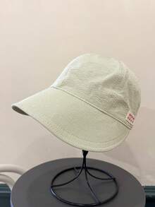 1pc Bucket Hat With Striped Duck Bill Texture Design, Wide Brim Breathable, Versatile Sun Protection, Fashionable Minimalist Compact, Suitable For Daily Commute, Outdoor Photography And Travel Wear, Hat, Women's Hat, Beach Hat, Beach Accessory, Beach, Travel Essential, Sun Hat - Multicolor - View 8