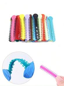 Mixed Color Plastic Rings 40pcs/Pack Educational Teaching Aids - Multicolor - View 2