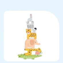 Wooden Animal Balance Stacking Blocks, Children's Stacking Game With Instruction Card, Early Education Fine Motor Skills Toy, Birthday Gift For Children 3 Years And Above - Animal Stacking Blocks - View 4