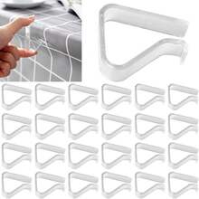 Tablecloth Clips, Transparent Non-Slip Fixing Clips, Kitchen Tablecloth Clips, Household Tablecloth Non-Slip Fixing Device, Wholesale, Plastic Tablecloth Clips, Tablecloth Fixing Device, Suitable For Outdoor Tablecloth Clips, Picnic, Wedding, Camping, Restaurant, Meeting, Party, Holiday And Other Occasions. - Multicolor - View 7