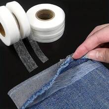 63Meters Roll Double-Sided Non-Woven Interlining Adhesive Fabric Cloth Iron On Hem Tape Interlining Web DIY Sewing Crafts - A - View 2