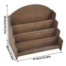 4-Tier Wooden Card Holder Greeting Card Display Stand For Retail, Postcards Z - UK-l404501 - View 7