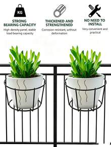Fashionable Round Metal Hanging Planter, Suitable For Balcony, Garden And Indoor Decoration, Can Be Used To Grow Succulents And Green Plants On Hanging Rack - Multicolor - View 4