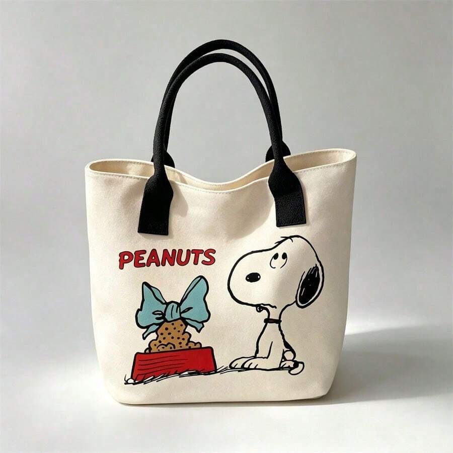SNOOPY 1pc Large Capacity Pencil Case, Cute Stationery Bag For Storing ...